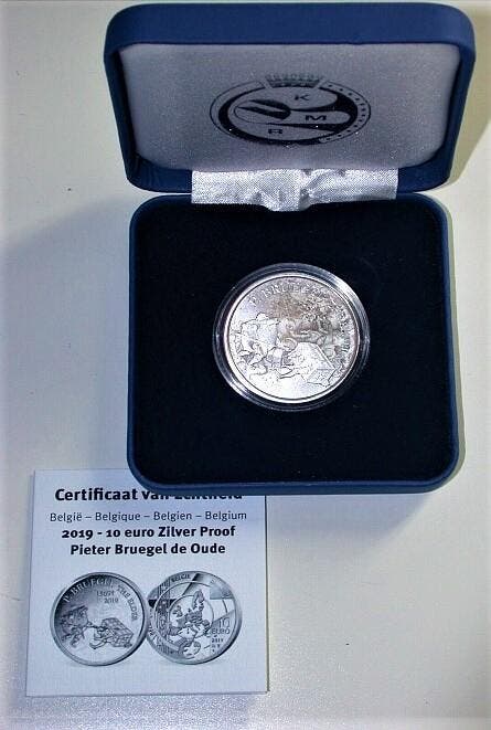 10 Euro 2019 Belgie Pieter Bruegel Der Ältere, Postzegels en Munten, Munten | Europa | Euromunten, België, Verzenden