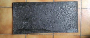 Grote antieke geëmailleerde plaat LA POSTE - Emaille plaat -, Antiek en Kunst