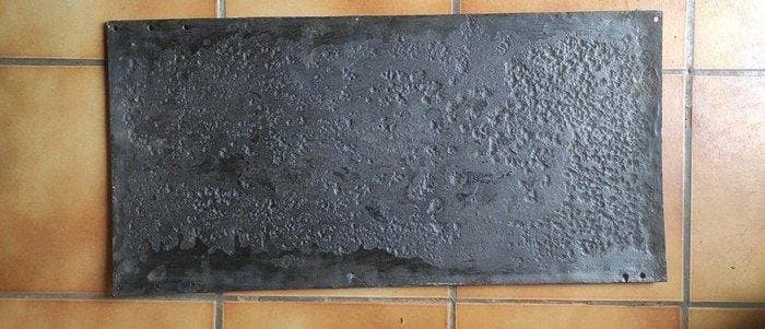 Grote antieke geëmailleerde plaat LA POSTE - Emaille plaat -, Antiek en Kunst, Antiek | Wandborden en Tegels