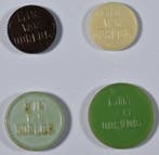 Nederland. 1, 5, 10, 25 Cents Jaren 50 militair kantinegeld