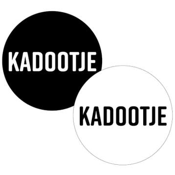 30x Sticker Kadootje - Zwart - Wit - Sluitsticker -, Verzenden, Nieuw