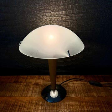 IKEA - Tafellamp - B9503 Kvintol - Glas, Hout, Verchroomd,