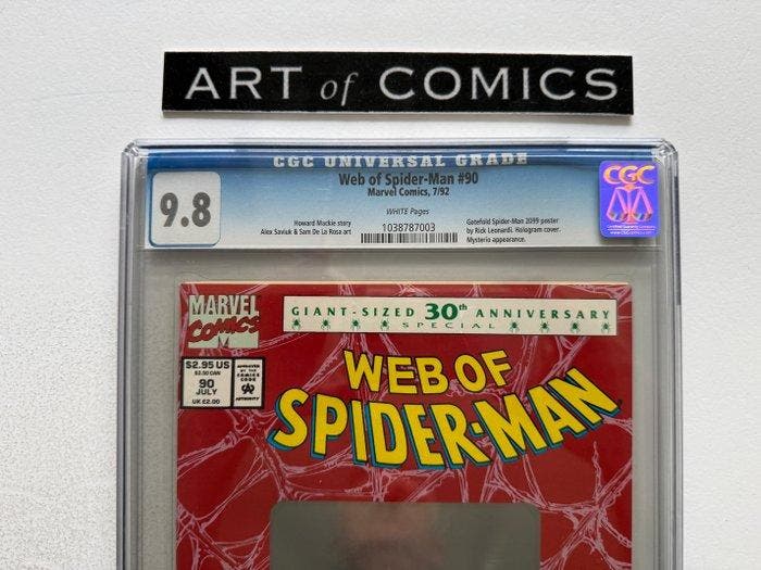 Web of Spider-Man #90 - Gatefold Spider-Man 2099 Poster(True, Boeken, Strips | Comics