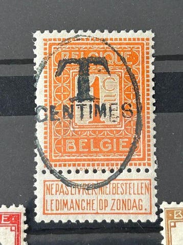 België 1912 - Strafport-zegels - Koninklijke beeltenissen, Timbres & Monnaies