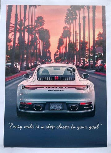 HNP - Porsche poster - “LA Style” - motivation
