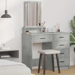 vidaXL Kaptafel met lade Beton Grijs 50 x 41 x 140 cm, Verzenden, Nieuw