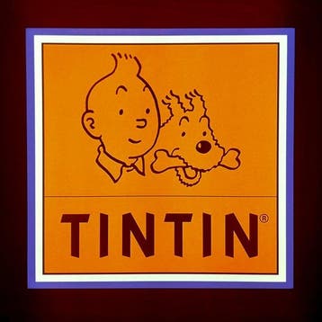 Lichtbord - Boutique Tintin - Lichtreclame - aluminium,