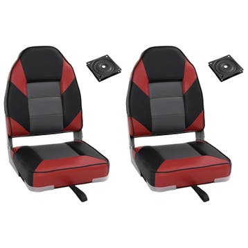 vidaXL 4-delige Bootstoelenset met hoge rugleuning, Sports nautiques & Bateaux, Accessoires navigation, Verzenden