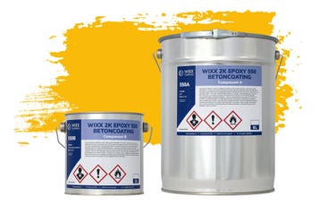 Wixx 2K Epoxy 550 Betonverf RAL 1023 | Verkeersgeel 5L, Verzenden, Nieuw