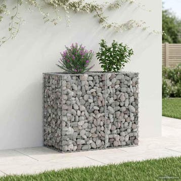 vidaXL Gabion verhoogd bed 90 x 50 x 80 cm Gegalvaniseerd, Tuin en Terras, Verzenden, Nieuw