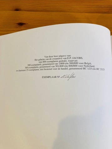 Blake & Mortimer - Het geheim van de Zwaardvis - Luxe linnen