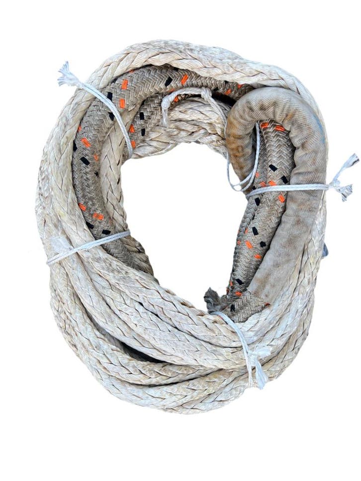 White Dismantle Rope HMPE 20 MTR 34MM 1 Oog BS 65 Ton Dyn..., Sports nautiques & Bateaux, Navigation professionnelle, Envoi