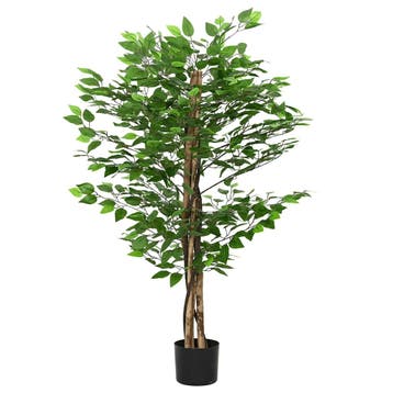 vidaXL Kunst Ficus plant 788 bladeren 120 cm groen, Verzenden