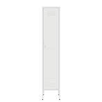 Lendo Online Armoire Vestiaire 35x50x180 cm Métal Blanc