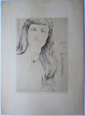 Fernand Khnopff (1858-1921) - Etude de Cheveux