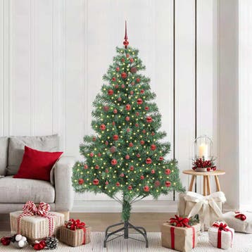 vidaXL Kerstboom Groen 210 cm PVC, Diversen, Kerst, Verzenden, Nieuw