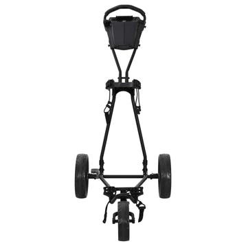 vidaXL Golf Trolley Zwart IJzer Opvouwbaar, Sports & Fitness, Verzenden