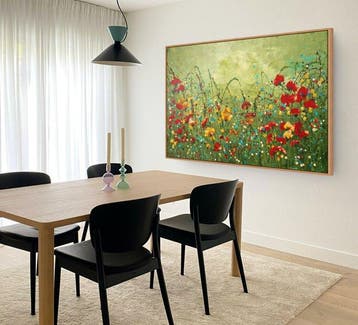 Irina Morisch - dancing in the sun- XXL floral artwork-
