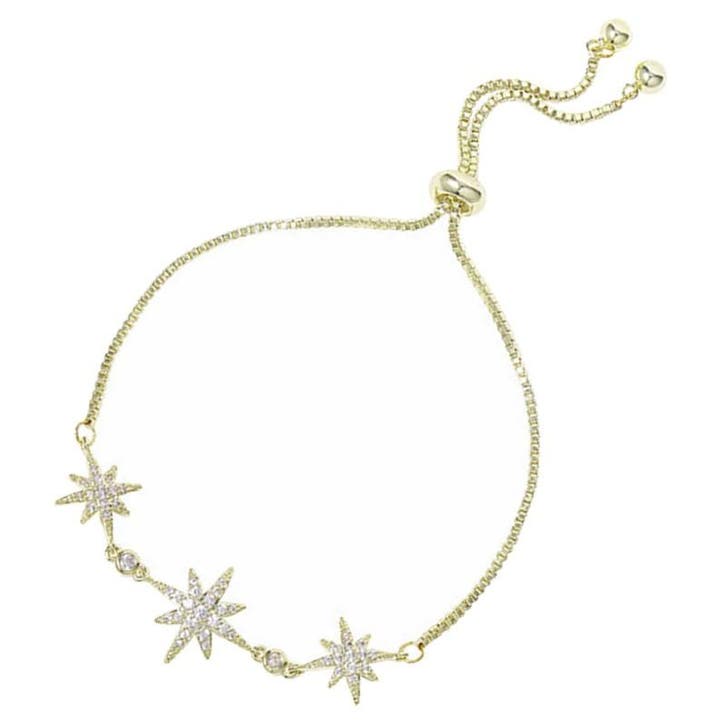 Fako Bijoux - Dames Armband Drie Sterren Strass -, Bijoux, Sacs & Beauté, Bracelets, Envoi