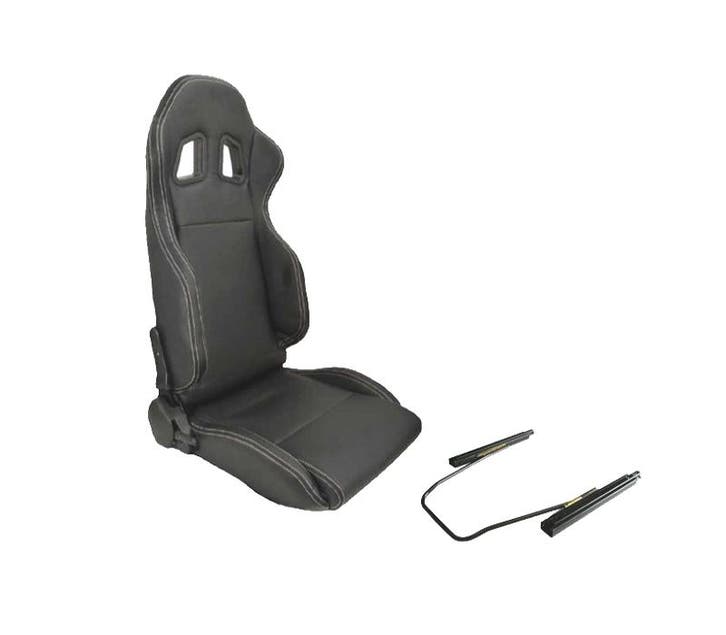 Kit Siège Baquet Sport Universel Look Sparco Cuir Noir, Autos : Pièces & Accessoires, Habitacle & Garnissage, Envoi