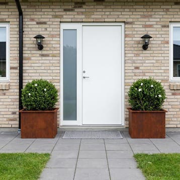 vidaXL Tuinplantenbak met led 2 st Roestkleurig 40 x 60 x 40, Jardin & Terrasse, Verzenden