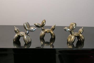 RichART - Lot de 3 balloon dog Gold & Silver version