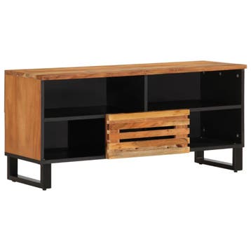 vidaXL Tv-meubel 100x34x46 cm massief acaciahout, Verzenden, Nieuw