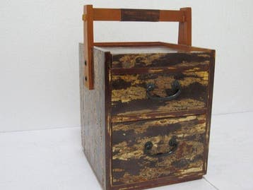 Cercueil - Bois - Japon - 2-Ti en bois au style vintage