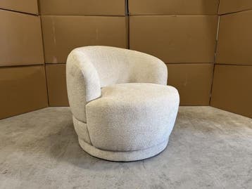 Veiling - Fauteuil Twello - Weefstof - Naturel, Maison & Meubles
