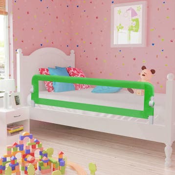 vidaXL Kinderbedhekjes 2 st 150x42 cm groen, Verzenden