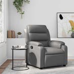 Grijs Kunstleer Relax Fauteuil | Tweede Kansje | OP=OP!, Overige materialen, Verzenden, Nieuw, 75 tot 100 cm
