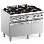 Fornuis + Oven | DOMINA PRO 700 | Gas | 6 Branders (6x, Verzenden, Nieuw in verpakking