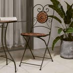 vidaXL Bistrostoelen 2 st inklapbaar keramiek, Verzenden