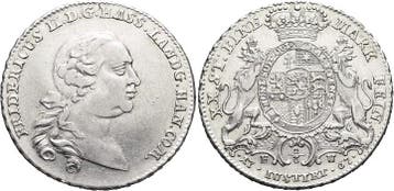 1/2 Konventionstaler, daalder 1767 Fu Hessen-kassel Fried..., Verzenden, België