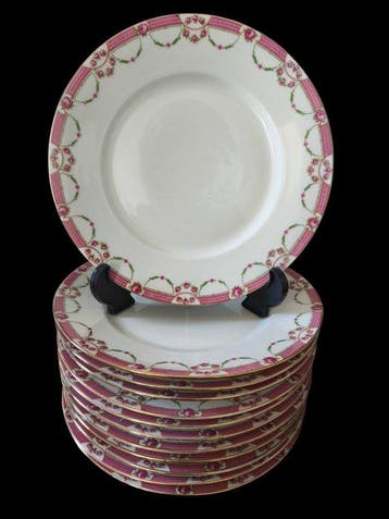 Vignaud Limoges France - Service de table pour 12 (46) -