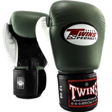 Twins Special Twins Bokshandschoenen BGVL 3 Olijfgroen Zwart, Sports & Fitness, Boxe, Verzenden