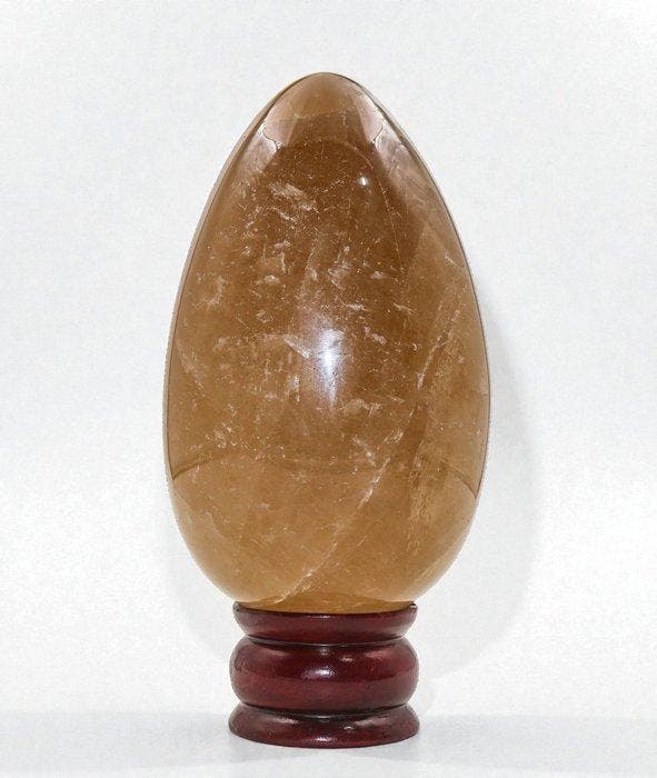 Prachtig rookkwarts ei 165 mm – gigantisch gepolijst kwarts, Collections, Minéraux & Fossiles