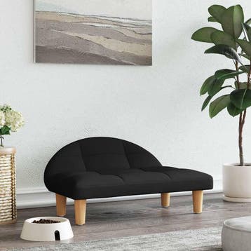 vidaXL Hondenmand 70x52x30 cm stof zwart, Verzenden
