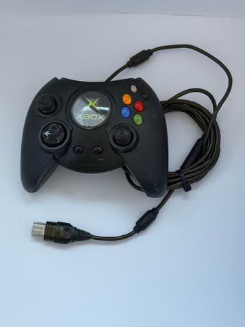Originele Xbox Duke Controller Zwart – Microsoft – Xbox Clas, Games en Spelcomputers, Verzenden, Gebruikt
