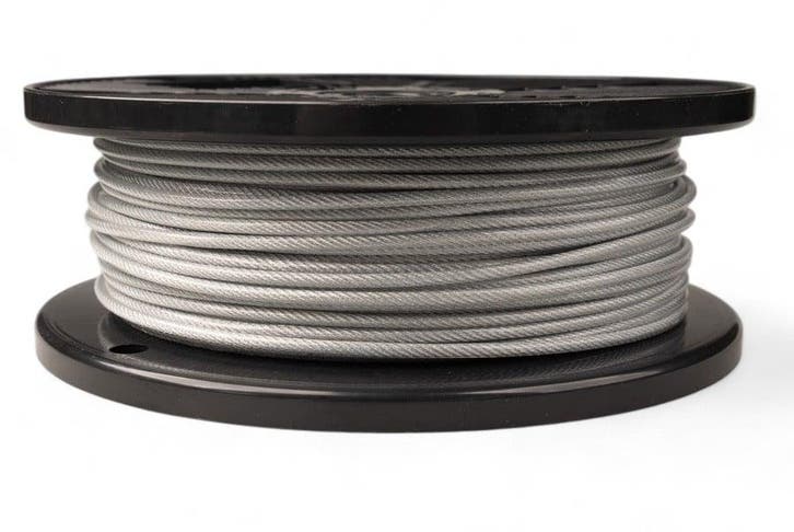 Staalkabels 1.5/2.5 mm geplastificeerd 100 meter 6x7, Jardin & Terrasse, Jardin & Terrasse Autre, Envoi