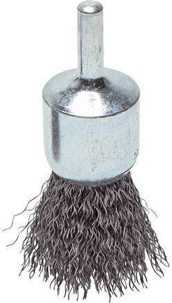 Brosse métallique terminale 12 mm 6 mm Arbre Fil dacier 0.3, Verzenden