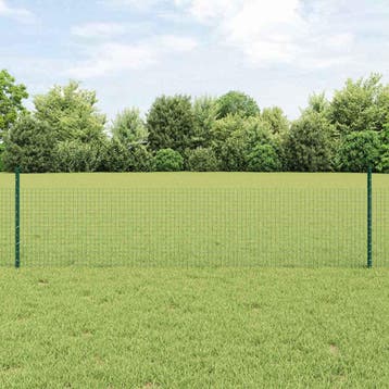 vidaXL Gelast Draadhek met Palen 10 x 0,5 m Gegalvaniseerd, Verzenden, Nieuw