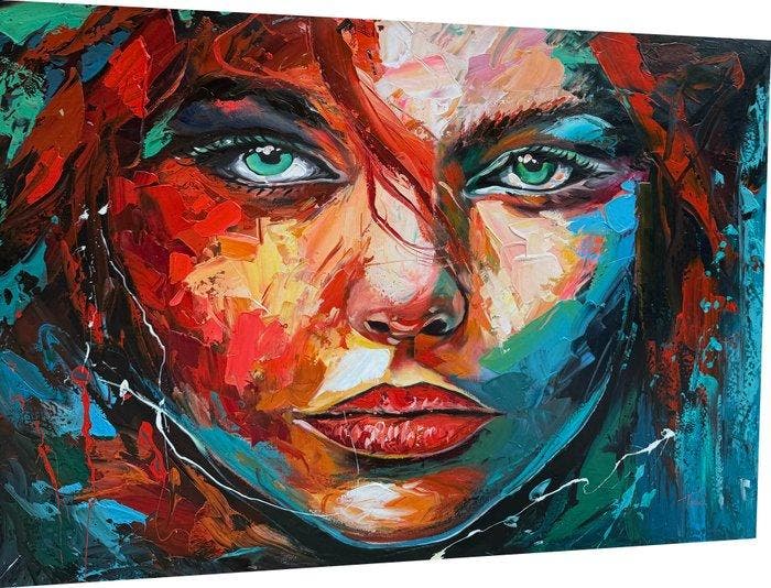 Loïc Tuhal (1962) - Couleur des mes Yeux - grand format, Antiquités & Art, Art | Peinture | Classique
