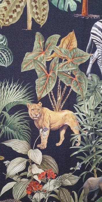 320x280cm! Exclusieve stof Bohemian met zwarte achtergrond -, Antiquités & Art, Tapis & Textile