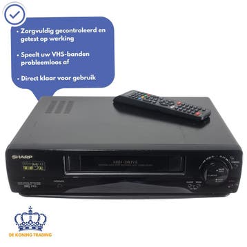 Sharp VC-M191SM | Videorecorder | VHS Speler | Videospeler, Verzenden, Gebruikt, VHS-speler of -recorder