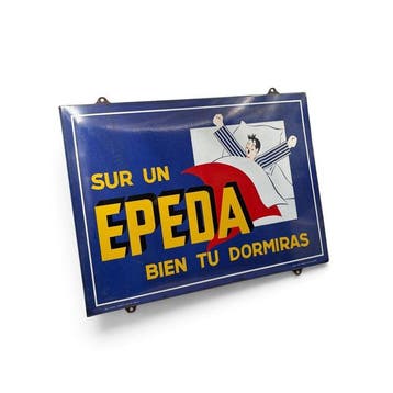 S.A. Email Koekelberg, Brux. - Emaille reclame bord Sur un