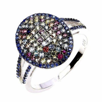 Sans prix de réserve - Bague Argent, plaqué or blanc -