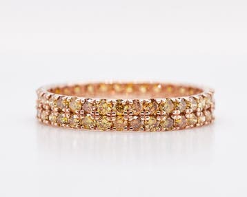 Zonder minimumprijs - Ring - 14 karaat Roségoud - 1.35ct., Nieuw