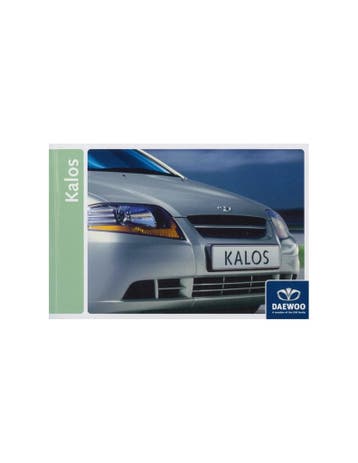 2004 DAEWOO KALOS INSTRUCTIEBOEKJE NEDERLANDS