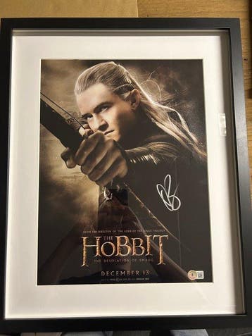 Orlando Bloom - Orlando Bloom Signed The Hobbit Poster.